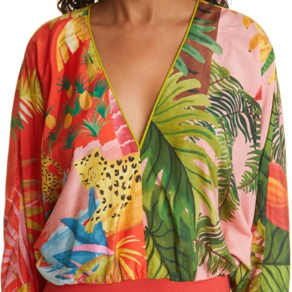 Farm Rio Mix Print Bodysuit